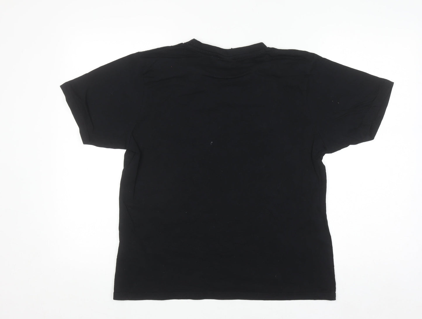Ellesse Men's Black Short Sleeve Cotton Logo T-Shirt Size S