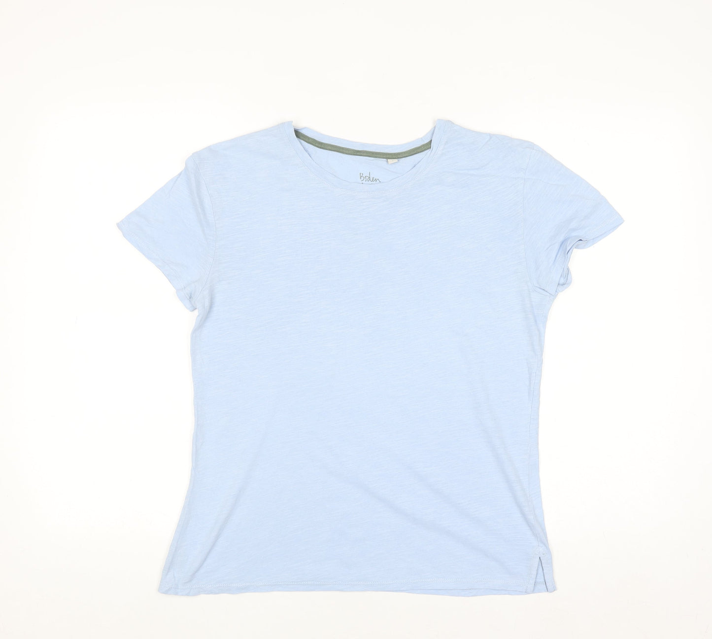 Boden Women's Blue Cotton Short Sleeve Basic T-Shirt Size S