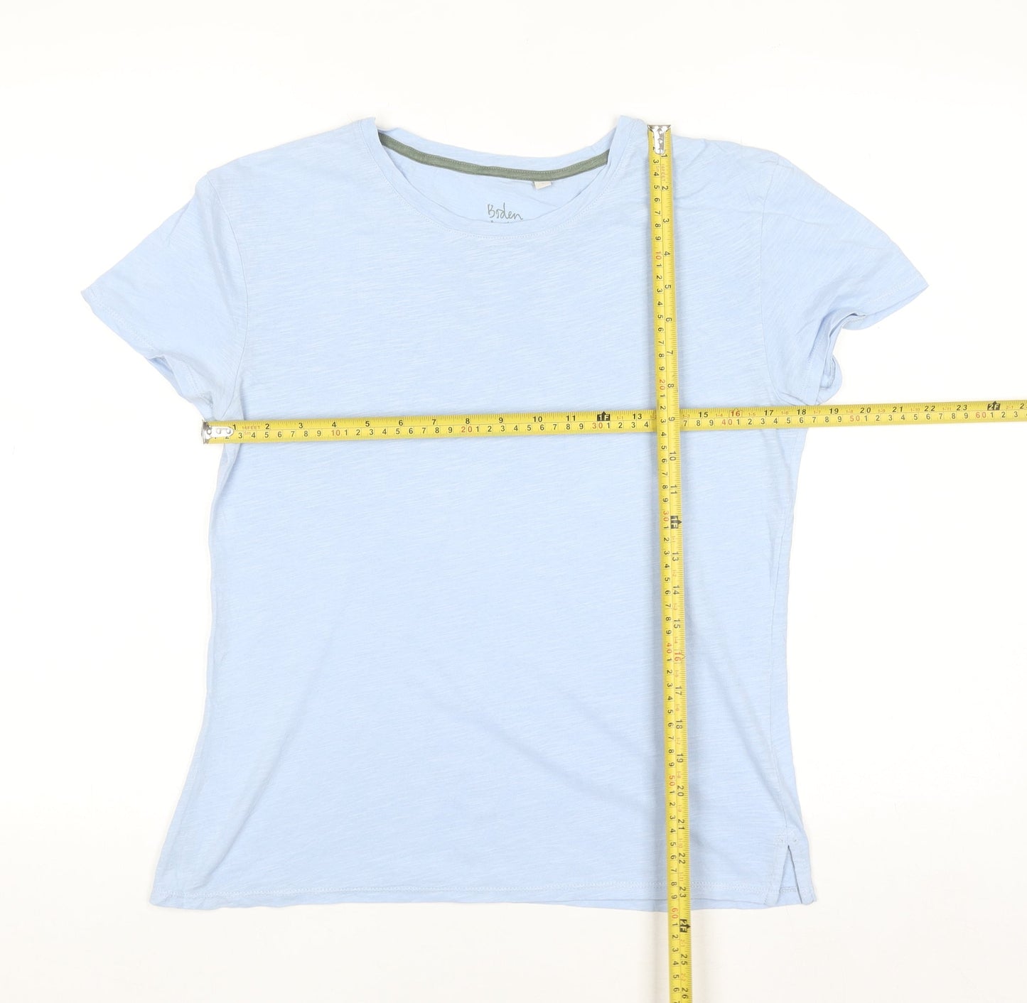 Boden Women's Blue Cotton Short Sleeve Basic T-Shirt Size S