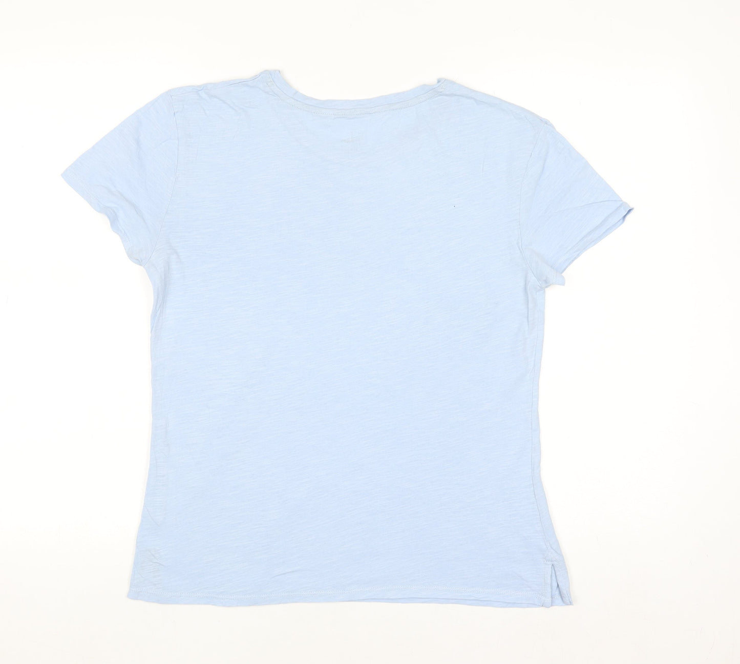 Boden Women's Blue Cotton Short Sleeve Basic T-Shirt Size S