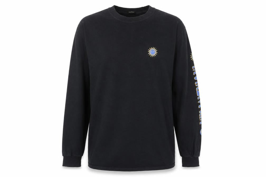 Urban Outfitters Men’s Black Graphic Long Sleeve Cotton Top Size S