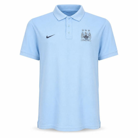 Nike Men’s Blue Football Polo Shirt L Manchester City