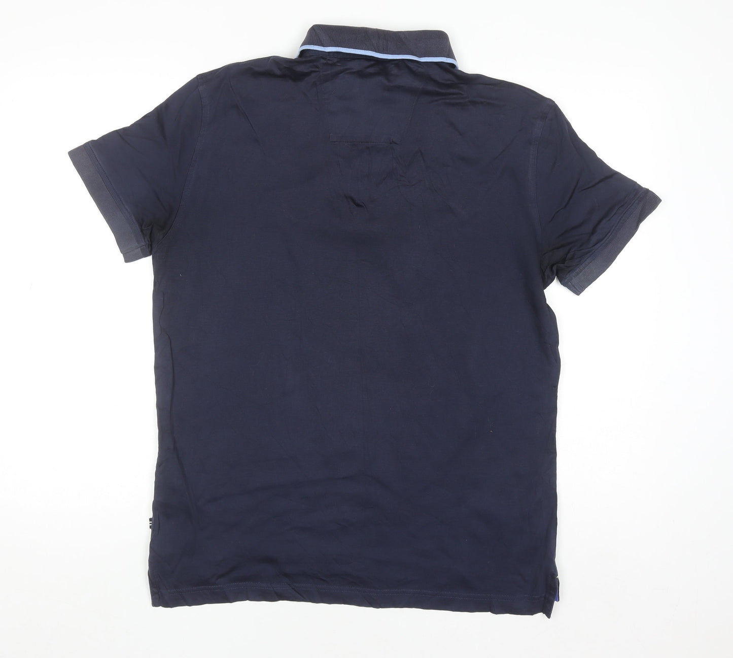 Nautica Men's Blue Slim Fit Cotton Polo Shirt Size M