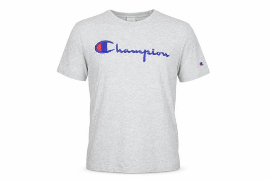 Champion Men's Grey XS Crew Neck Sports Logo T-Shirt