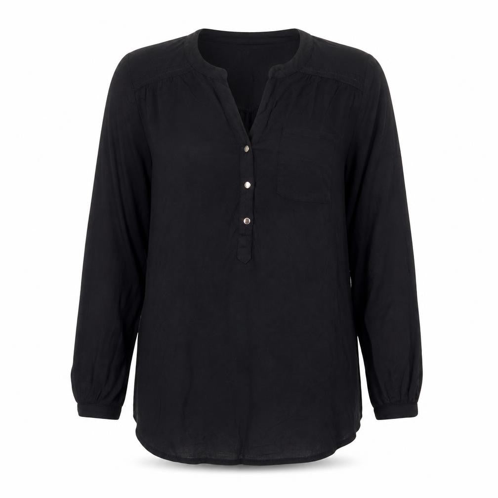 Dorothy Perkins Women's Black Viscose Tunic Blouse Size 10