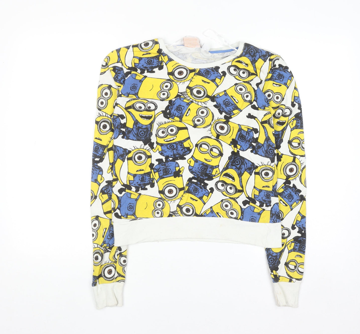 Despicable Me Womens XS Yellow Minions Pullover Sweatshirt