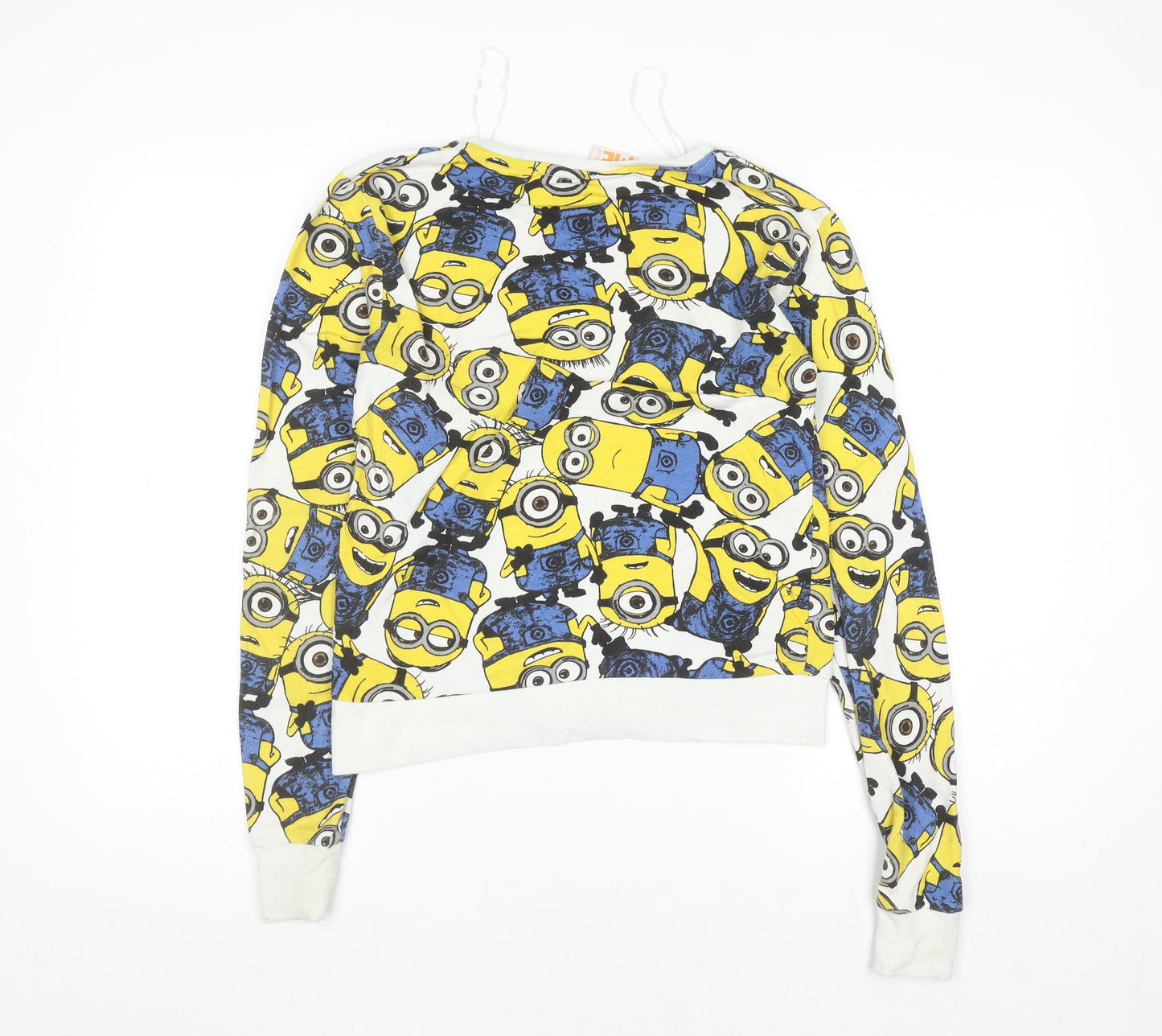 Despicable Me Womens XS Yellow Minions Pullover Sweatshirt