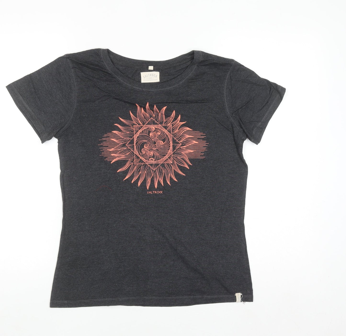 Saltrock Women's Grey Sun Graphic T-Shirt Size 12