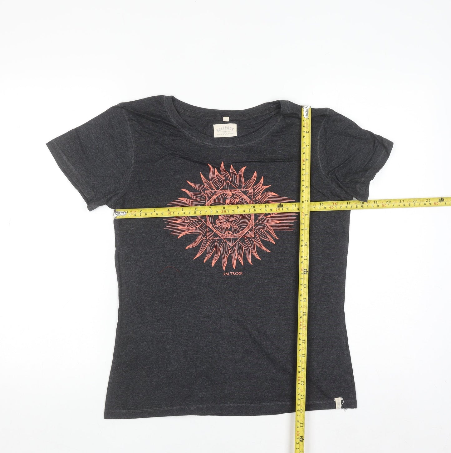 Saltrock Women's Grey Sun Graphic T-Shirt Size 12