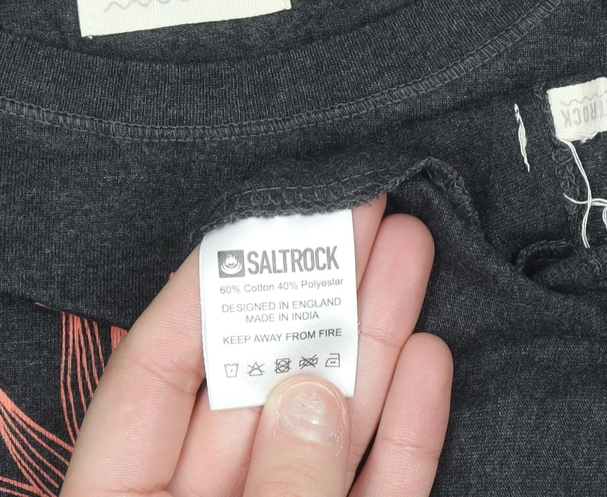 Saltrock Women's Grey Sun Graphic T-Shirt Size 12