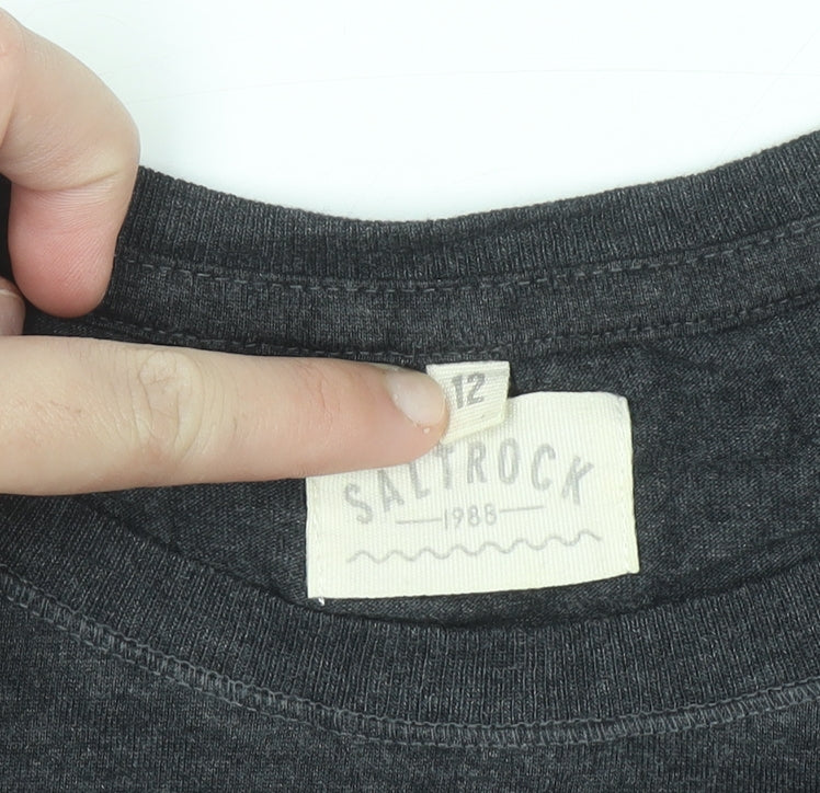 Saltrock Women's Grey Sun Graphic T-Shirt Size 12