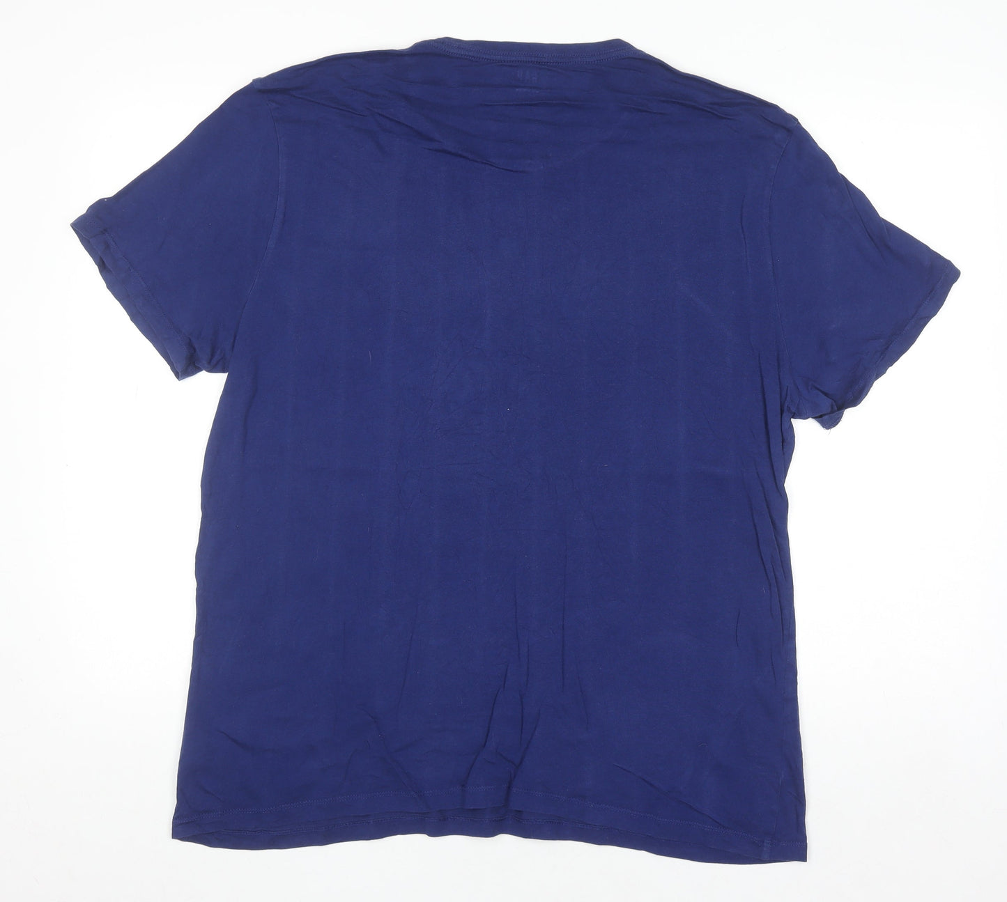 GAP Men's Blue Paris Graphic Crew Neck Cotton T-Shirt Size L