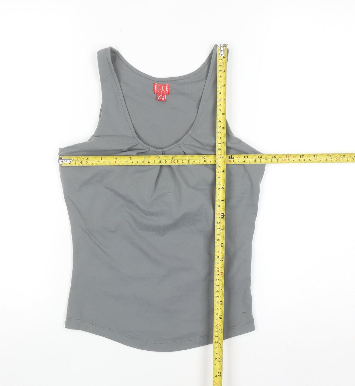 ELLE Sport Women’s Grey XS Sleeveless Stretch Tank Top