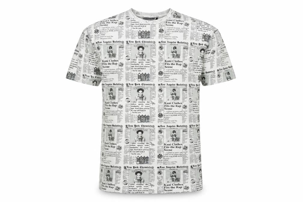 PRETTYLITTLETHING Men’s Black & White Graphic Print Crew Neck T-Shirt XS