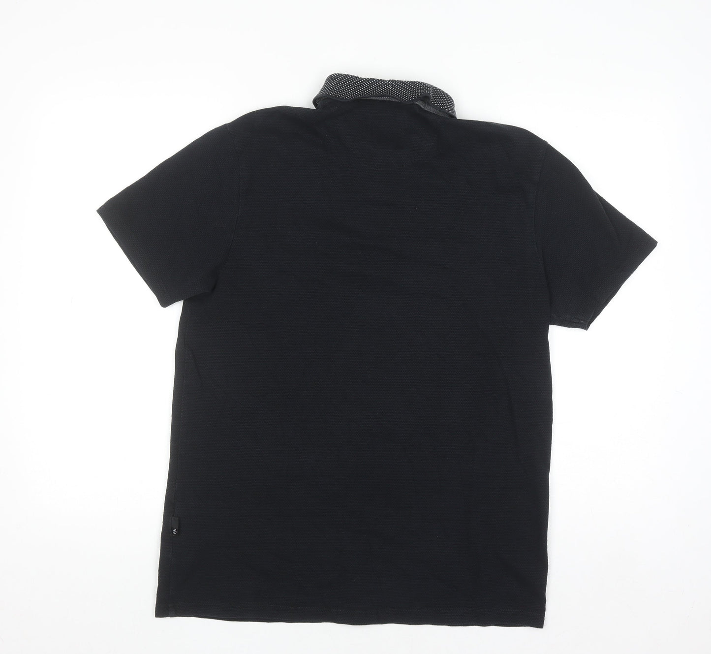 Burton Menswear London Black Short Sleeve Polo Shirt M Regular Fit