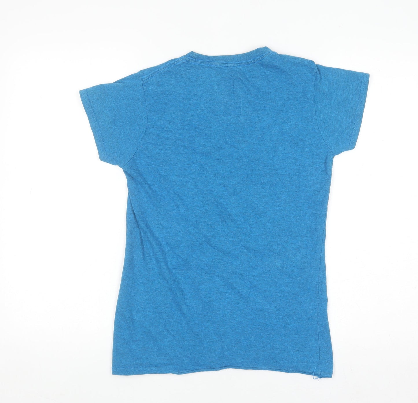 MCFC Women's Blue Army T-Shirt Size 12 Blue Short Sleeve Crew Neck
