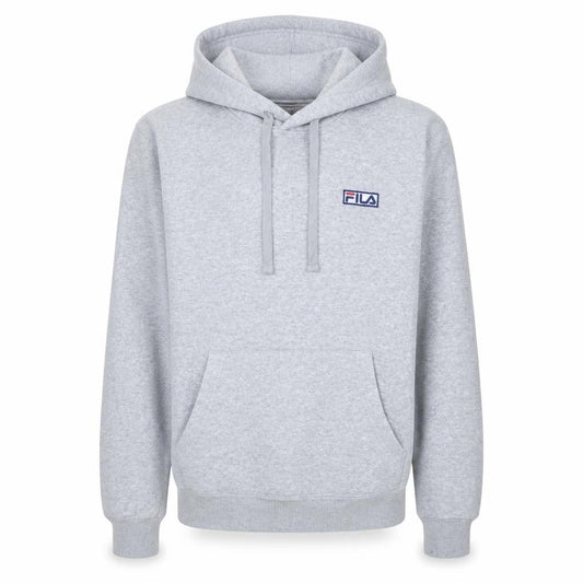 Fila Men’s Grey Pullover Hoodie Small Regular Fit Fleece