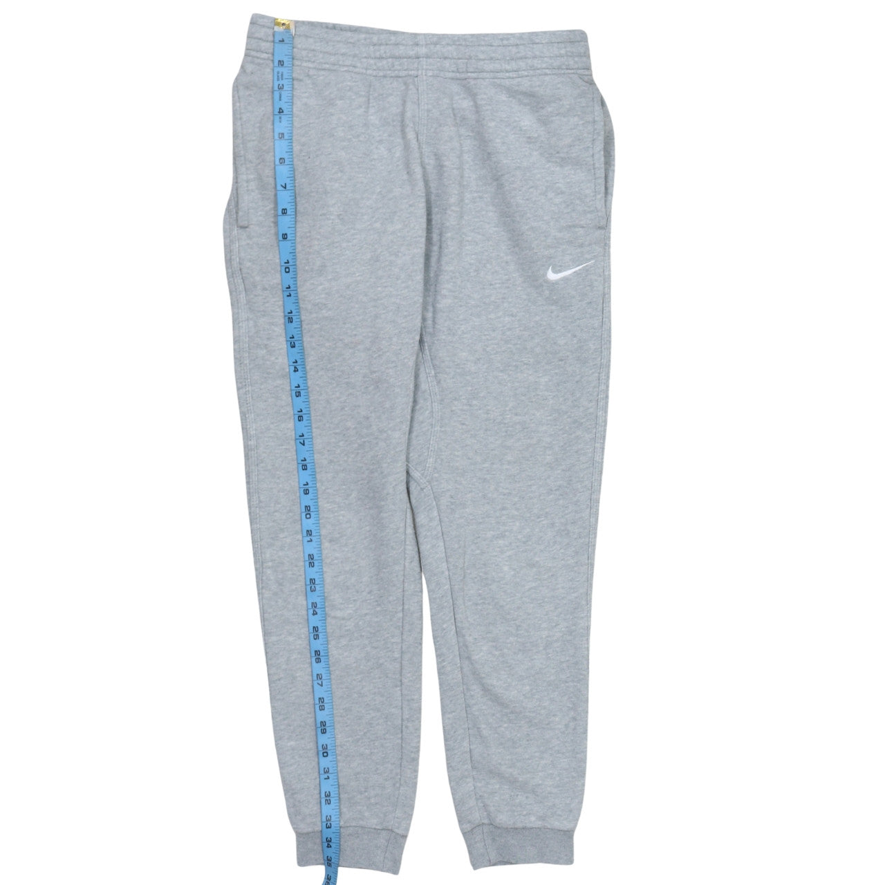 Nike Men's Grey Jogger Trousers S Regular Fit Fleece