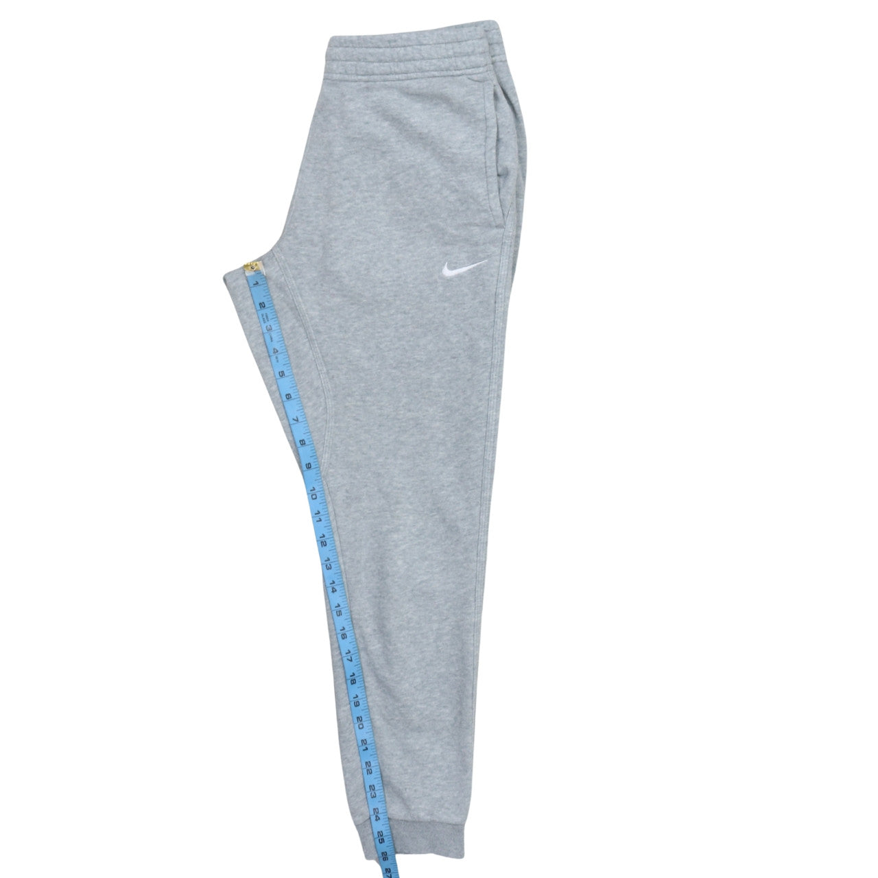 Nike Men's Grey Jogger Trousers S Regular Fit Fleece