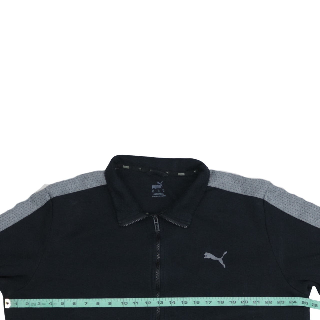 Puma Men's Black Full Zip Collared Sweatshirt XL Sportswear