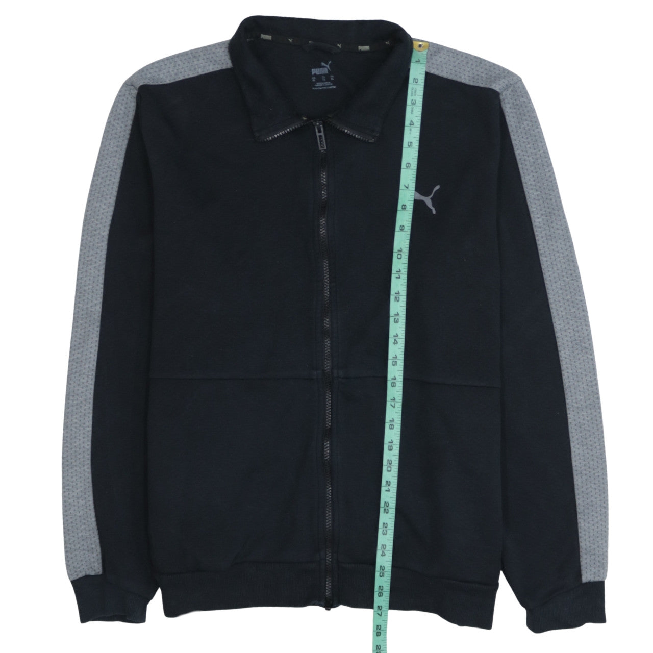 Puma Men's Black Full Zip Collared Sweatshirt XL Sportswear