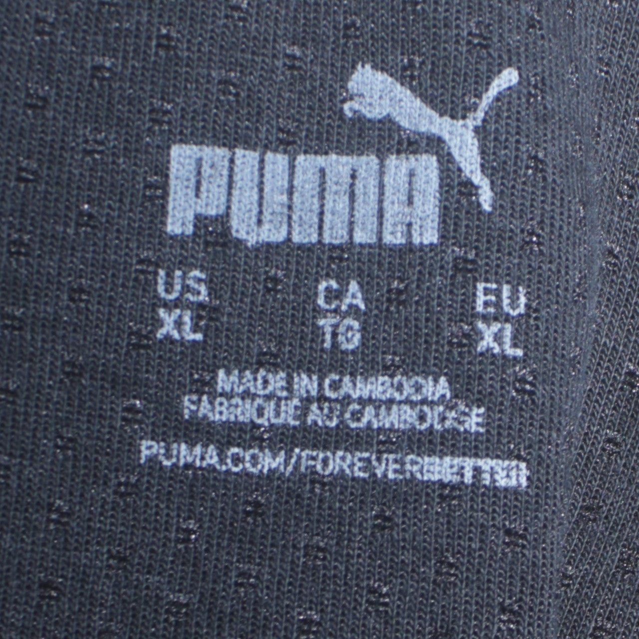 Puma Men's Black Full Zip Collared Sweatshirt XL Sportswear