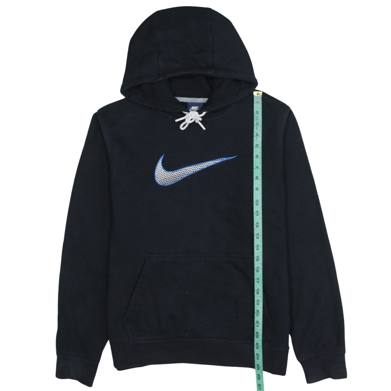Nike Men's Black Pullover Hoodie M Regular Fit Graphic Logo