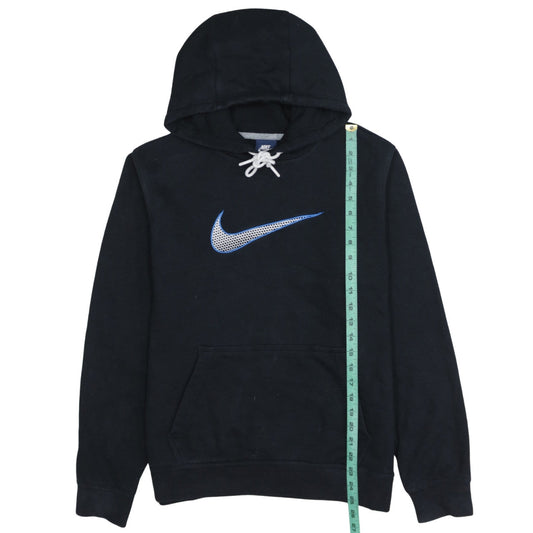 Nike Men's Black Pullover Hoodie M Regular Fit Graphic Logo