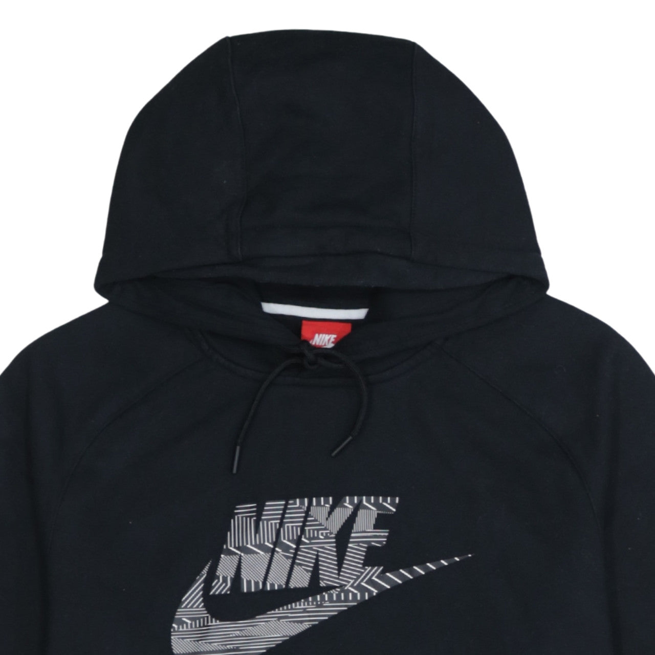 Nike Men's Black L Pullover Short Sleeve Hoodie with Logo