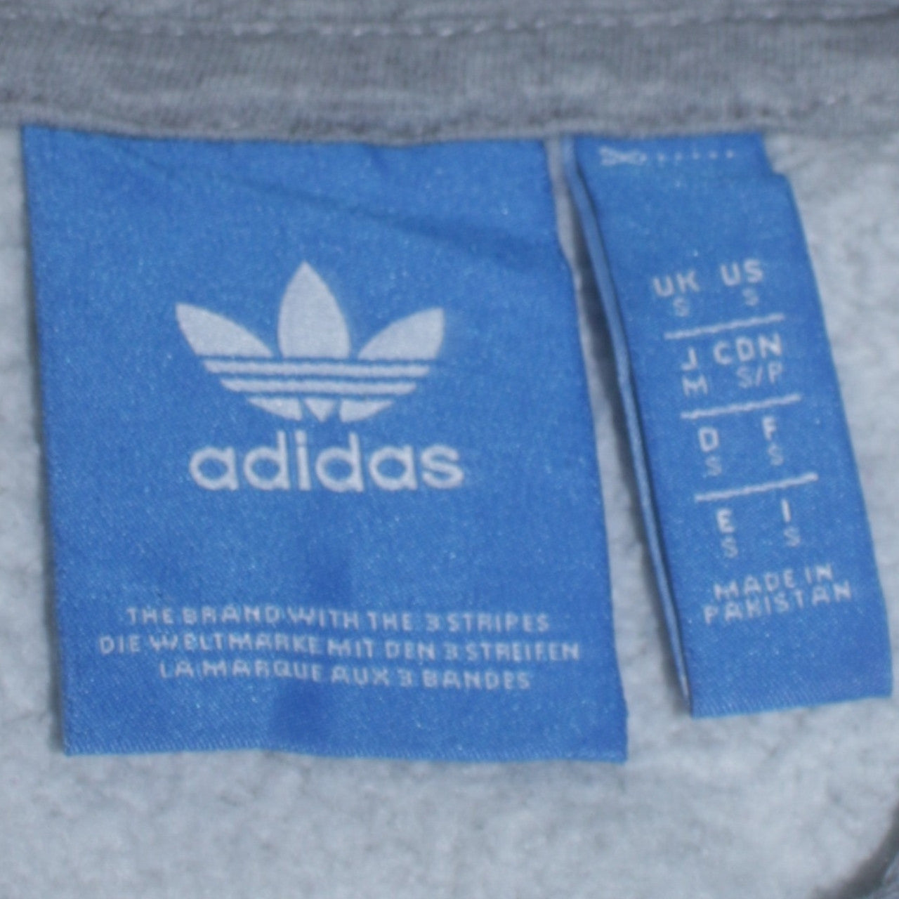 Adidas Men's Grey Pullover Hoodie Small Logo Sportswear