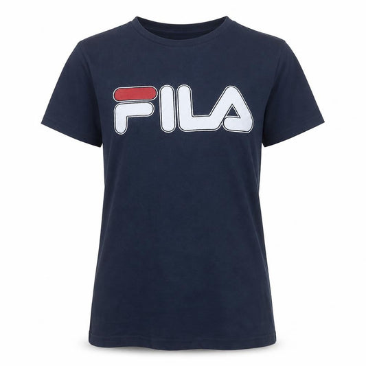 Fila Women's Blue Short Sleeve Cotton T-Shirt M
