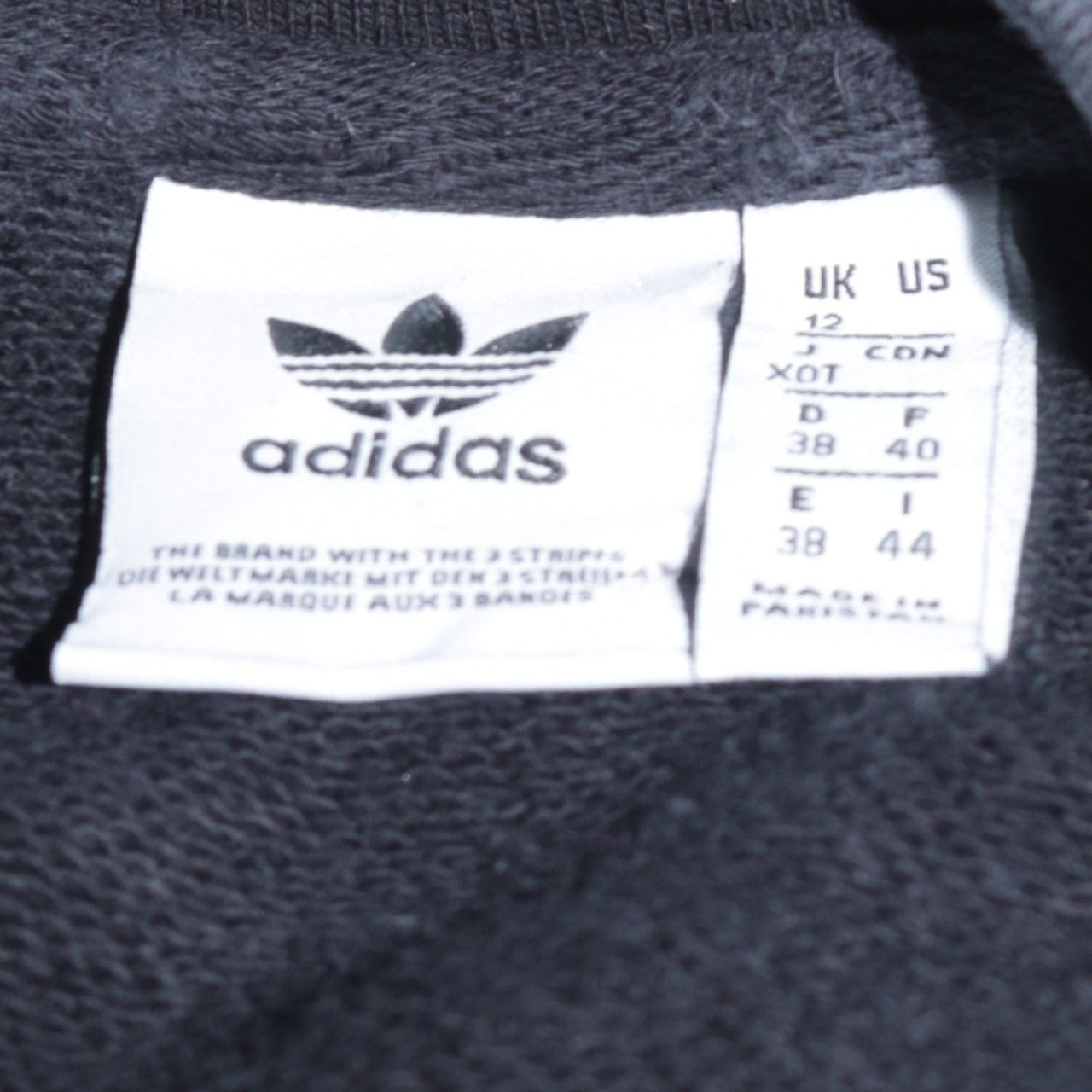 Adidas Womens Black Logo Crew Neck Sweatshirt Size 12