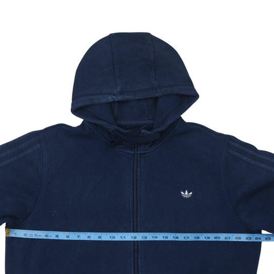 Adidas Men’s Blue Full Zip Hoodie XL Sports Fleece Jacket