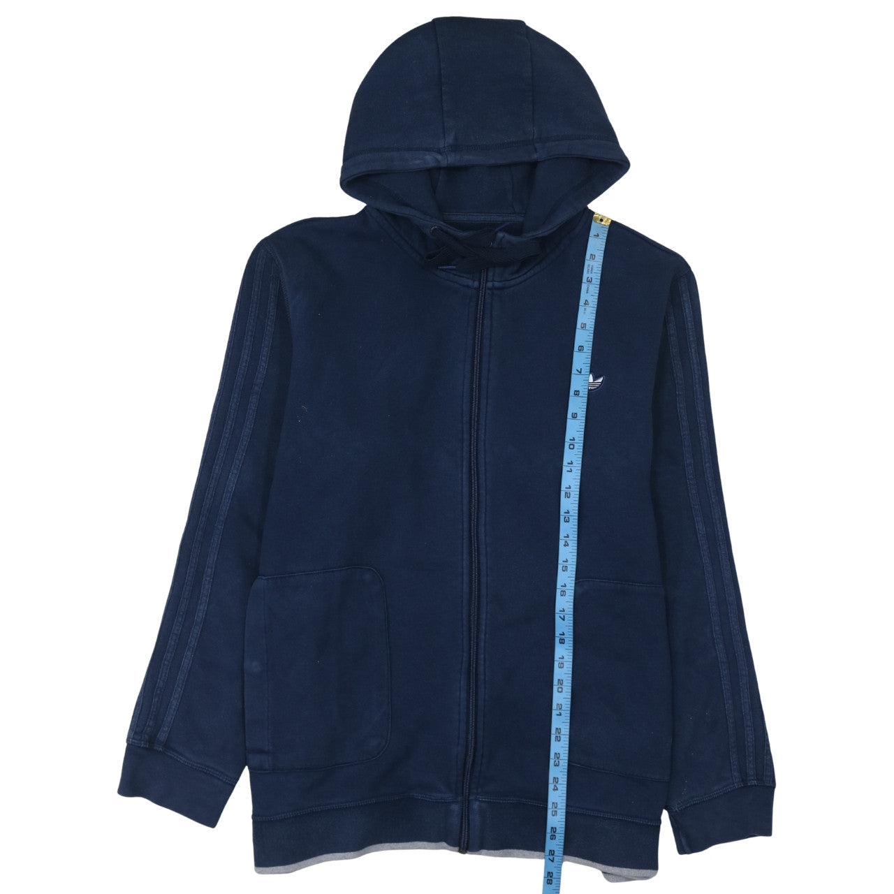 Adidas Men’s Blue Full Zip Hoodie XL Sports Fleece Jacket