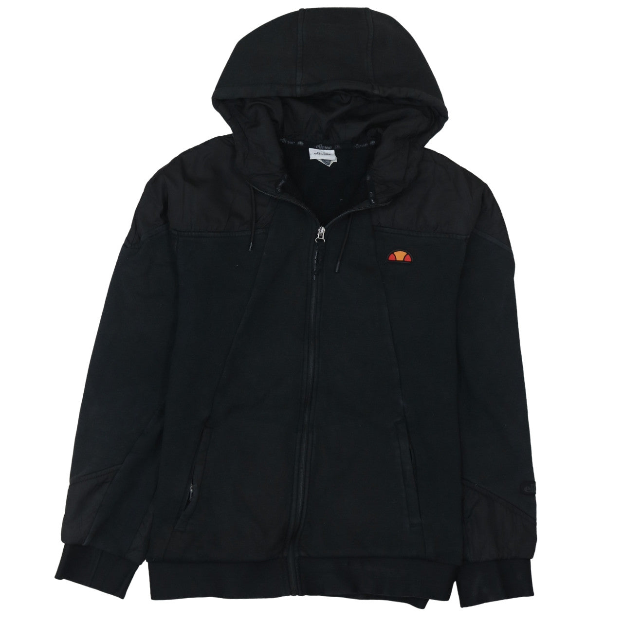 Ellesse Men’s Black Full Zip Hoodie Size L Regular Fit