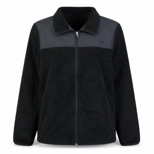 Fila Women Black Fleece Full Zip Jacket XL Sports Casual