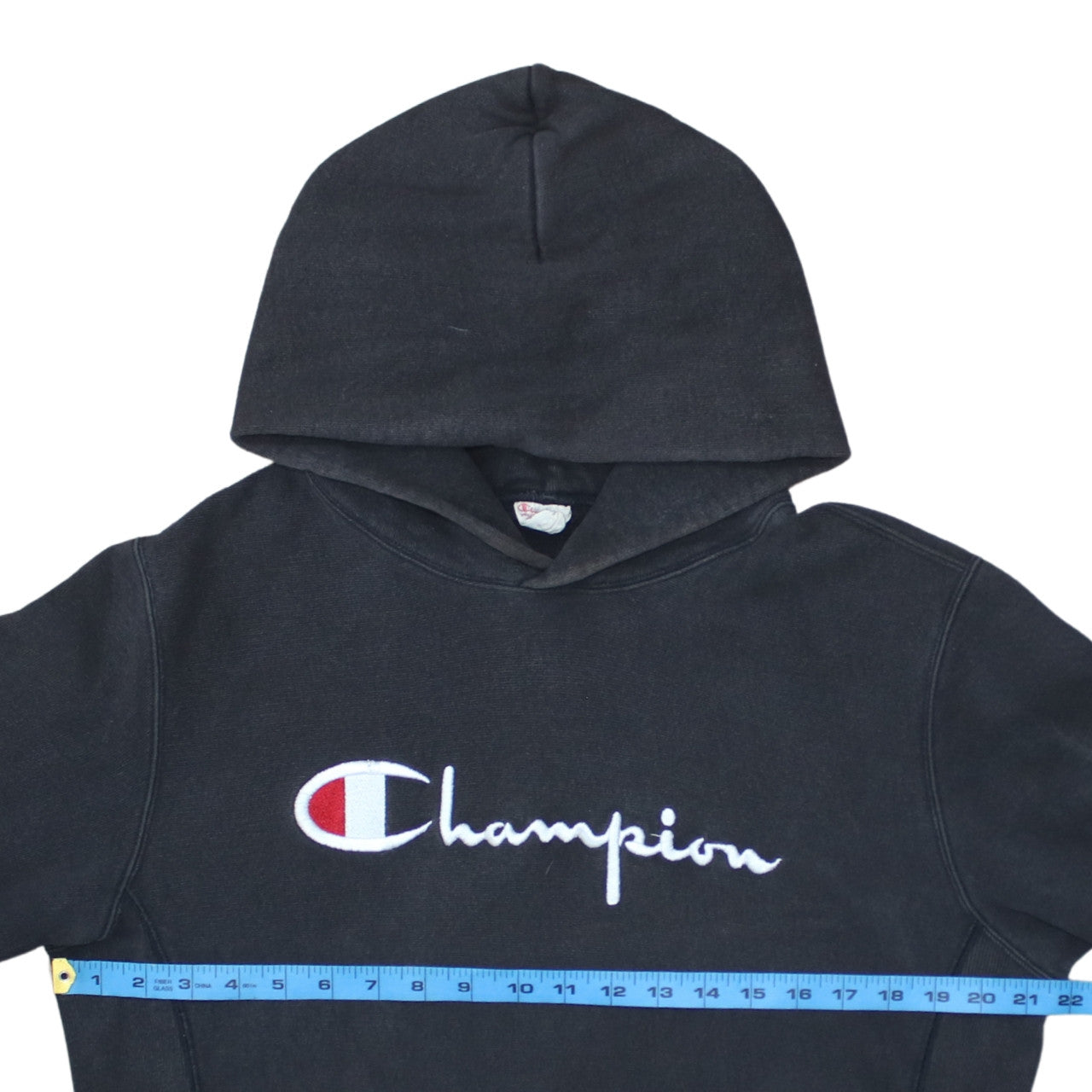Champion Men’s Black Pullover Hoodie L Embroidered Logo Sportswear