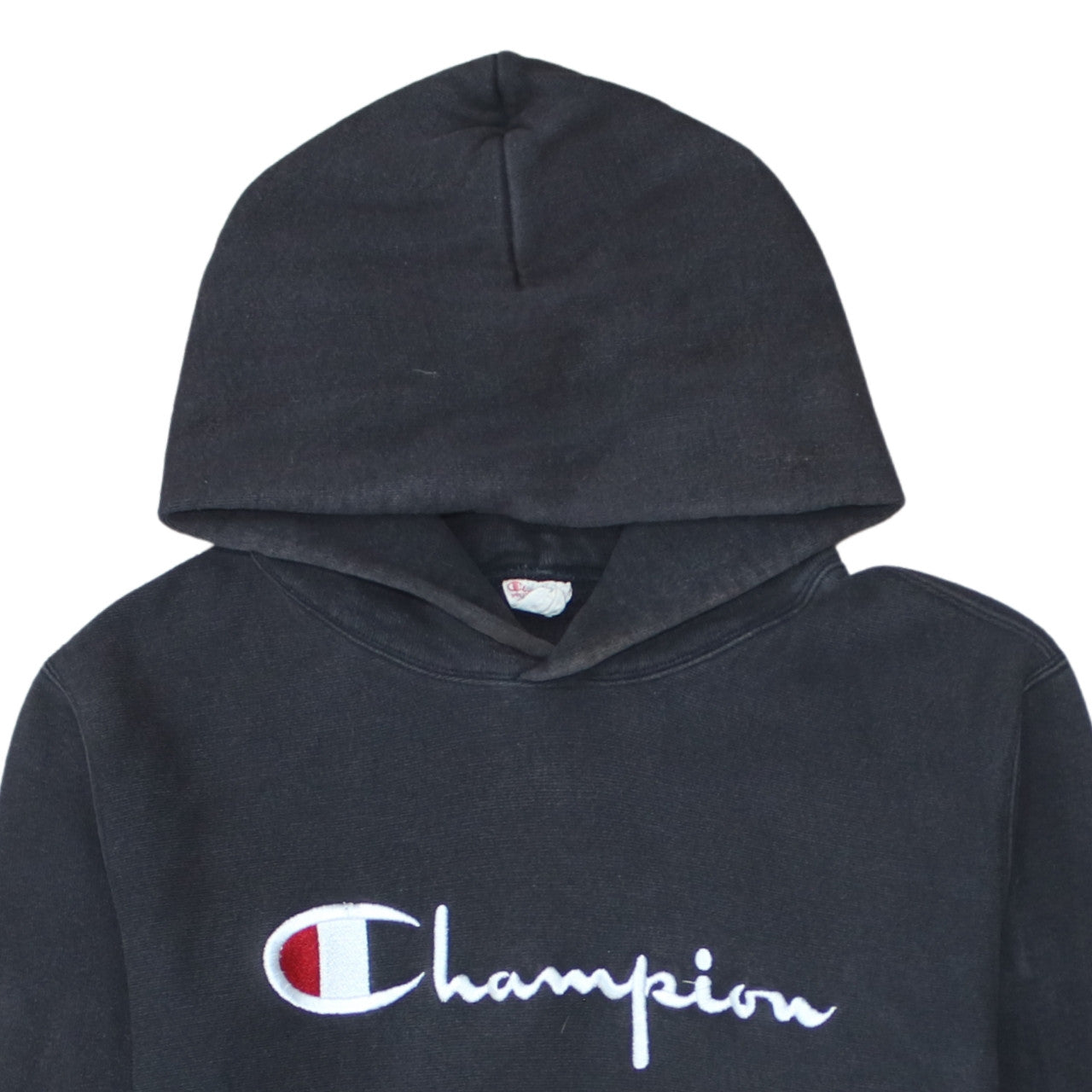 Champion Men’s Black Pullover Hoodie L Embroidered Logo Sportswear