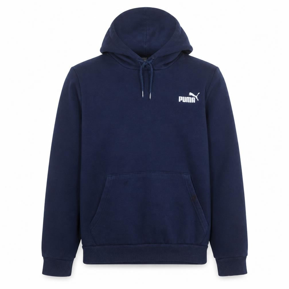 Puma Men's Blue Pullover Hoodie L Sports Fleece Sweatshirt