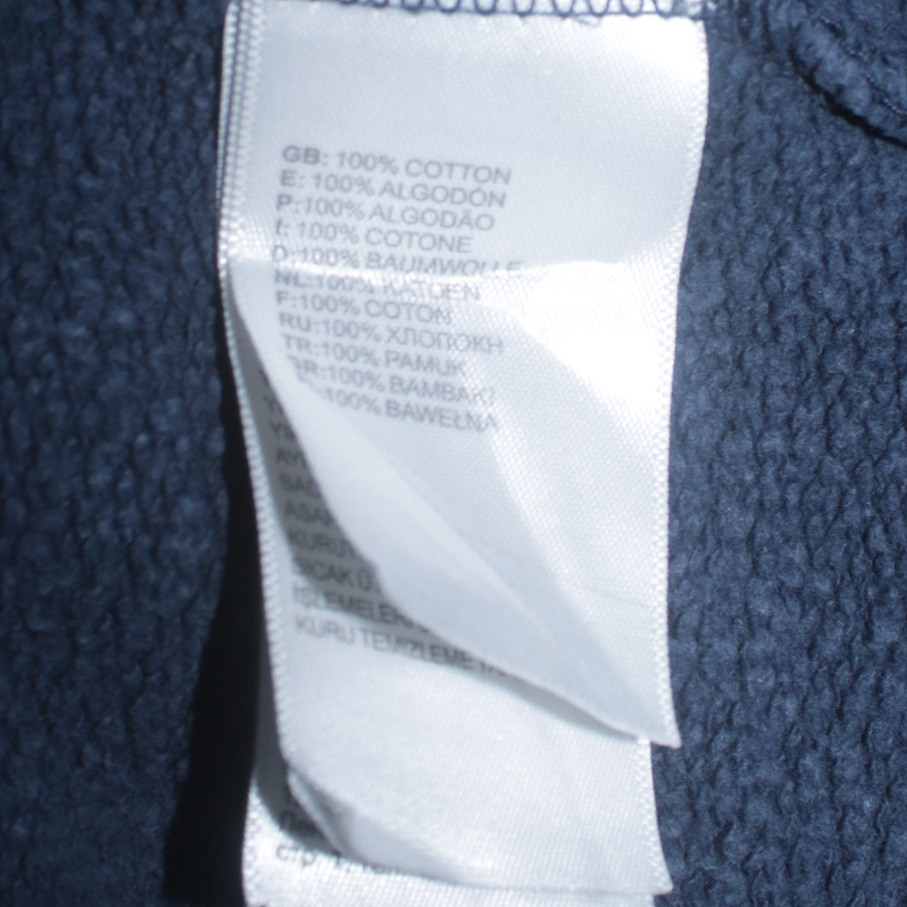 The North Face Men's Blue Pullover Hoodie Size L Cotton Fleece