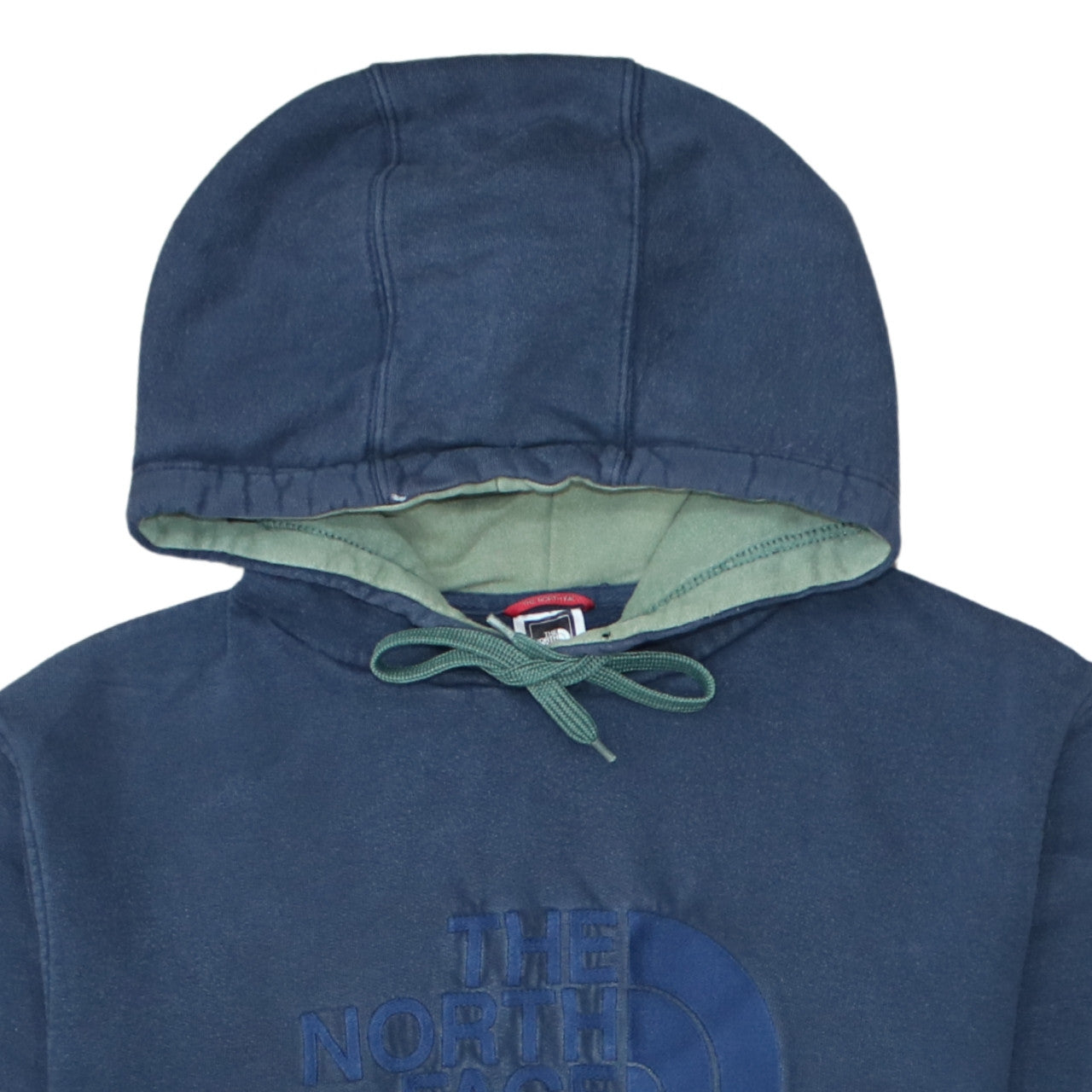 The North Face Men's Blue Pullover Hoodie Size L Cotton Fleece