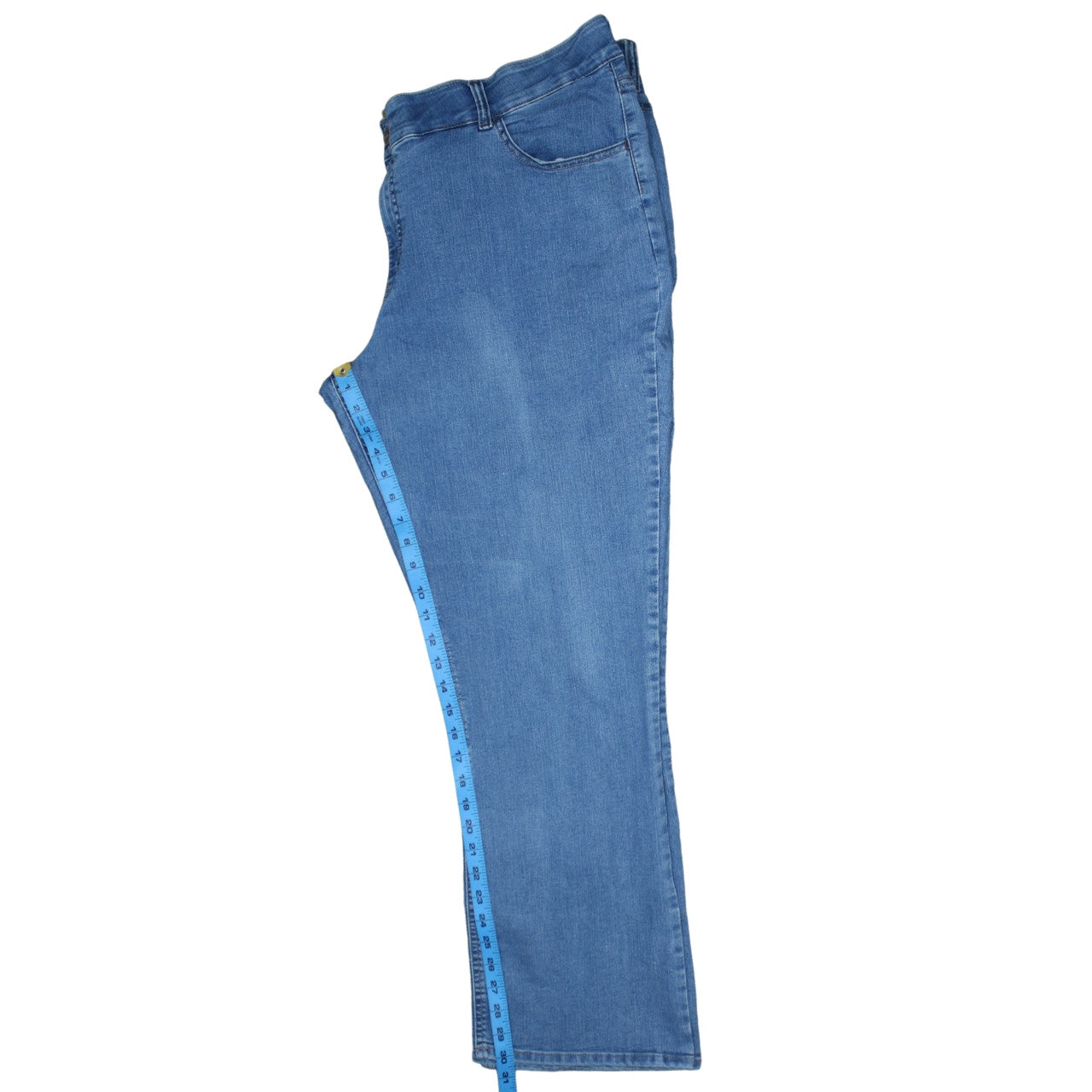 Lee Riders Womens Blue Mid Rise Bootcut Stretch Jeans Size 22