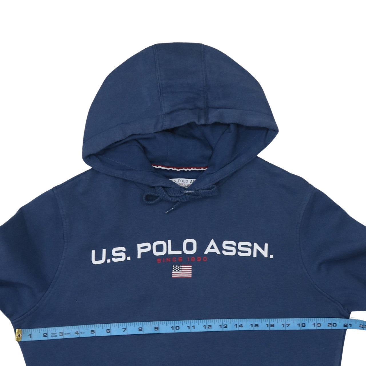 U.S. Polo Assn. Men's Blue Small Pullover Hoodie with Logo