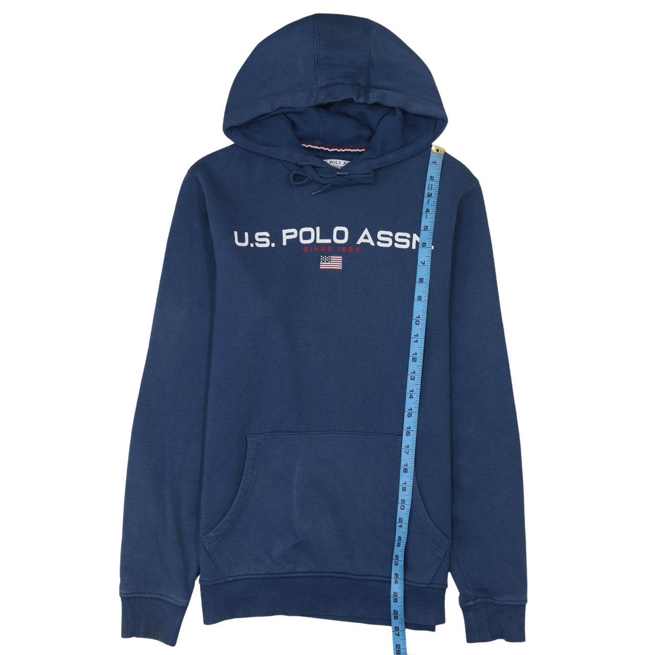 U.S. Polo Assn. Men's Blue Small Pullover Hoodie with Logo