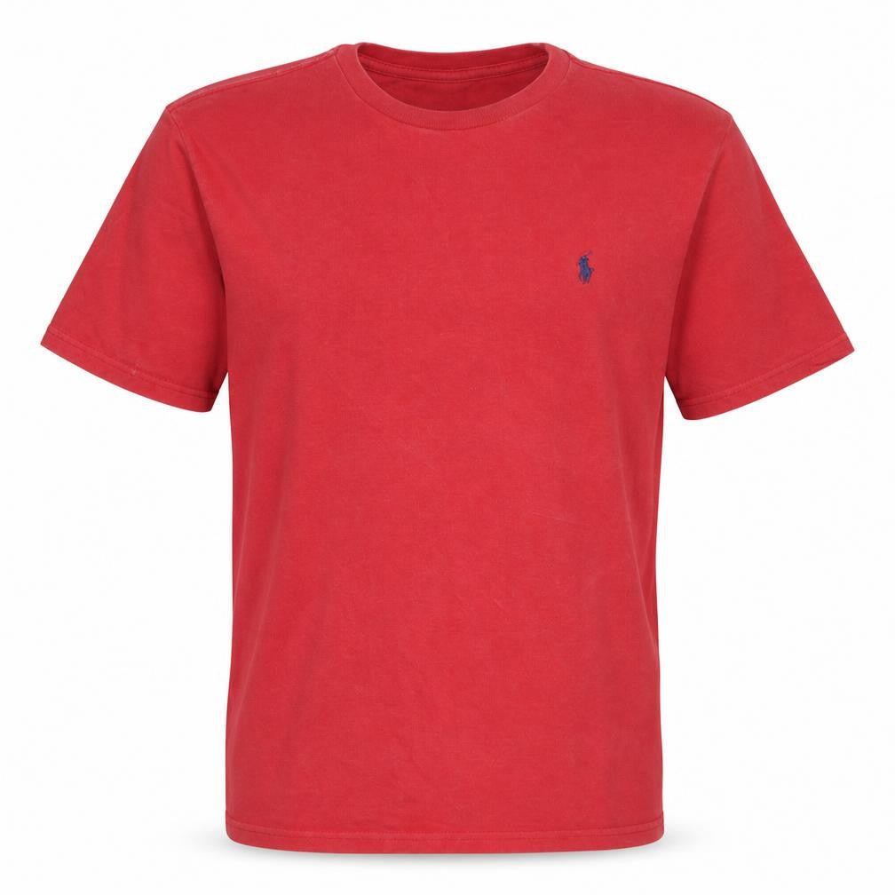 Ralph Lauren Boys Red Cotton Logo Short Sleeve T-Shirt Size L