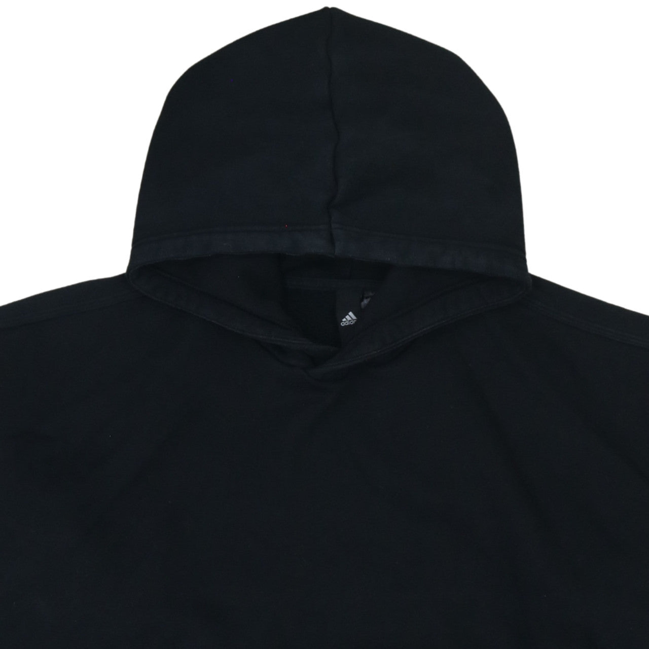 Adidas Womens Black Pullover Hoodie L Relaxed Fit Cotton Blend