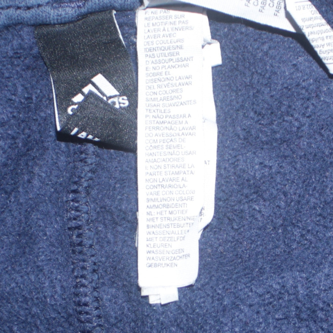Adidas Men's Blue Jogger Trousers Regular Fit Fleece Comfort Pants