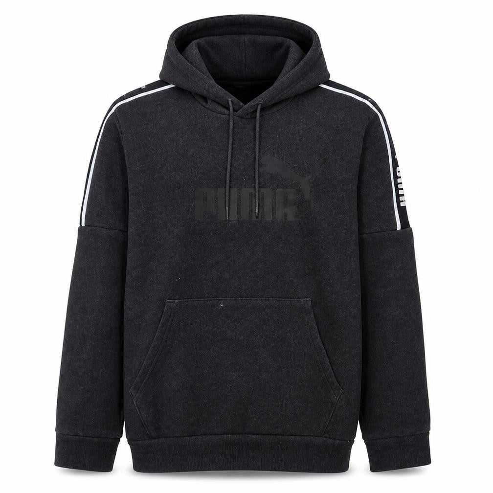 Puma Men's Black Pullover Hoodie S Regular Fit Graphic Logo