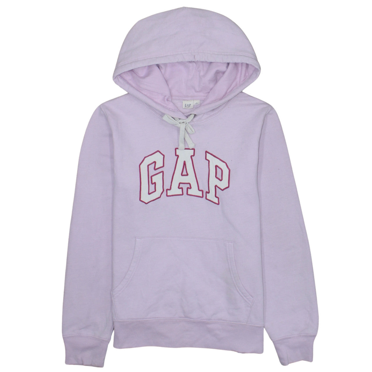 GAP Women Lilac Logo Pullover Hoodie Size M Cotton Blend