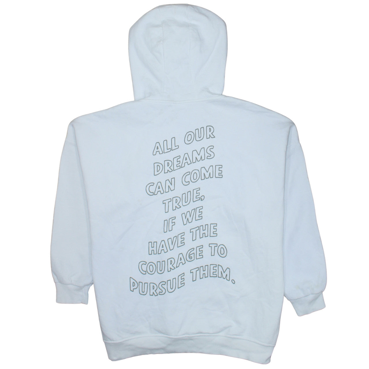 Disney Women White XL Walt Graphic Pullover Hoodie